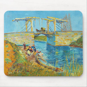 Vincent van Gogh - Langlois Bridge at Arles #1 Mouse Pad