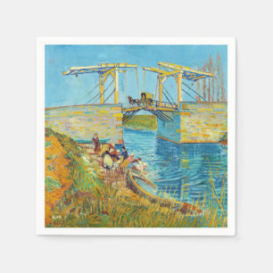 Vincent van Gogh - Langlois Bridge at Arles #1 Napkins