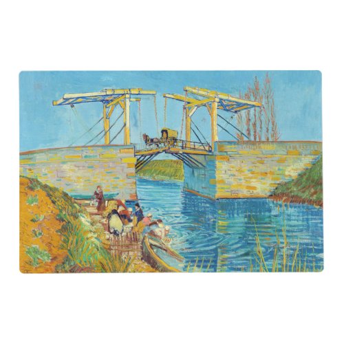 Vincent van Gogh _ Langlois Bridge at Arles 1 Placemat