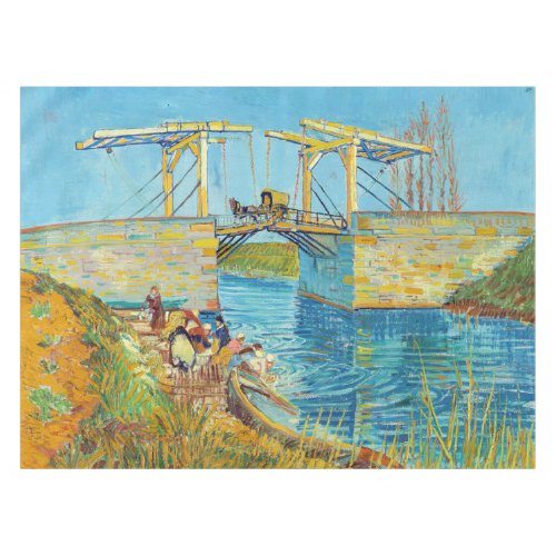 Vincent van Gogh _ Langlois Bridge at Arles 1 Tablecloth