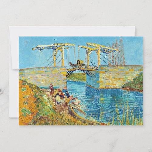 Vincent van Gogh _ Langlois Bridge at Arles 1 Thank You Card