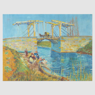 Vincent van Gogh - Langlois Bridge at Arles #1 Tissue Paper