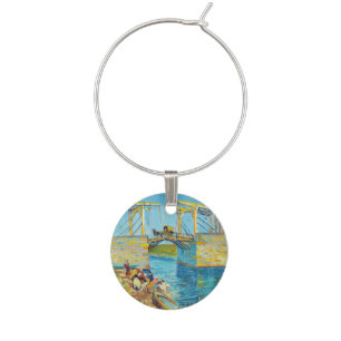 Vincent van Gogh - Langlois Bridge at Arles #1 Wine Charm