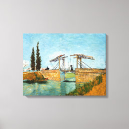 Vincent van Gogh - Langlois Bridge at Arles #3 Canvas Print
