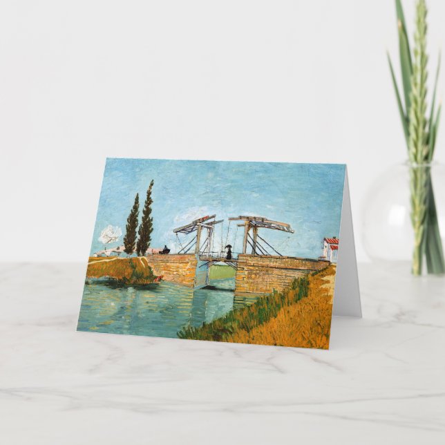Vincent van Gogh - Langlois Bridge at Arles #3 Card (Front)