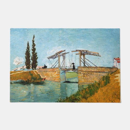 Vincent van Gogh _ Langlois Bridge at Arles 3 Doormat