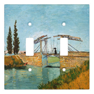 Vincent van Gogh - Langlois Bridge at Arles #3 Light Switch Cover