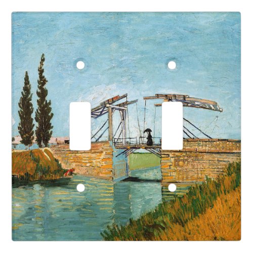 Vincent van Gogh _ Langlois Bridge at Arles 3 Light Switch Cover