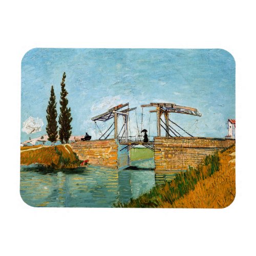Vincent van Gogh _ Langlois Bridge at Arles 3 Magnet
