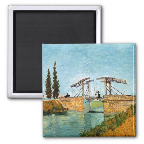 Vincent van Gogh _ Langlois Bridge at Arles 3 Magnet