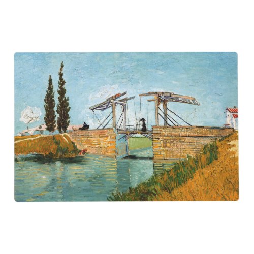 Vincent van Gogh _ Langlois Bridge at Arles 3 Placemat