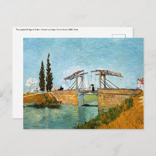 Vincent van Gogh _ Langlois Bridge at Arles 3 Postcard