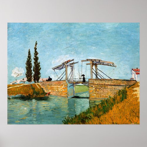 Vincent van Gogh _ Langlois Bridge at Arles 3 Poster