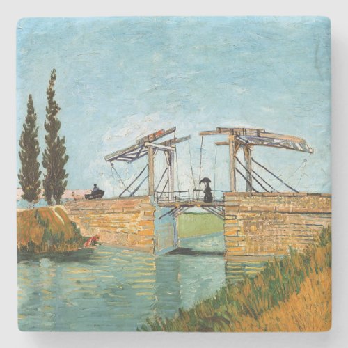 Vincent van Gogh _ Langlois Bridge at Arles 3 Stone Coaster