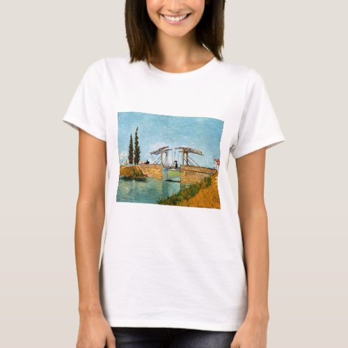 Vincent van Gogh _ Langlois Bridge at Arles 3 T_Shirt