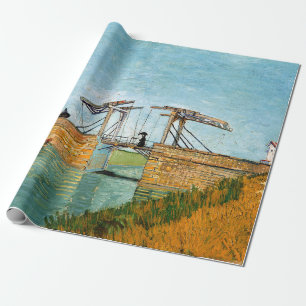 Vincent van Gogh - Langlois Bridge at Arles #3 Wrapping Paper