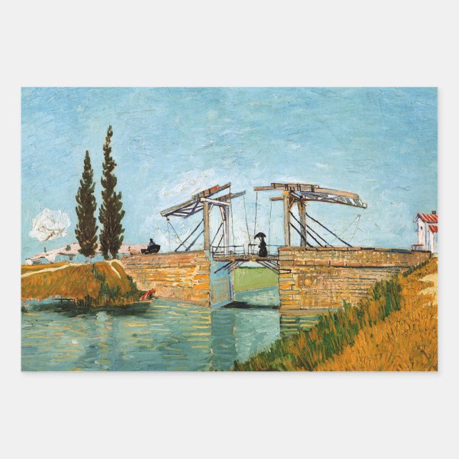 Vincent van Gogh - Langlois Bridge at Arles #3 Wrapping Paper Sheets (Front)