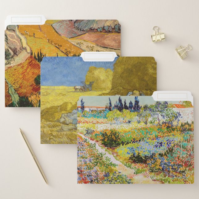 Vincent Van Gogh - Lanscapes Selection File Folder (Set)
