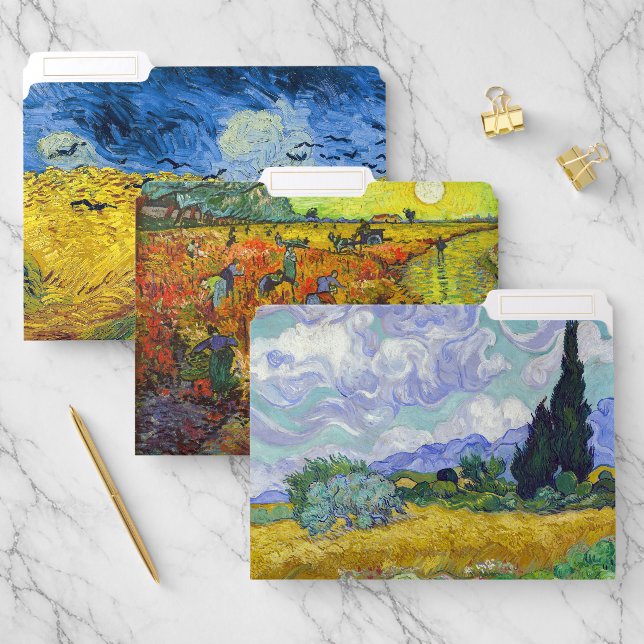 Vincent Van Gogh - Lanscapes Selection File Folder (Set)