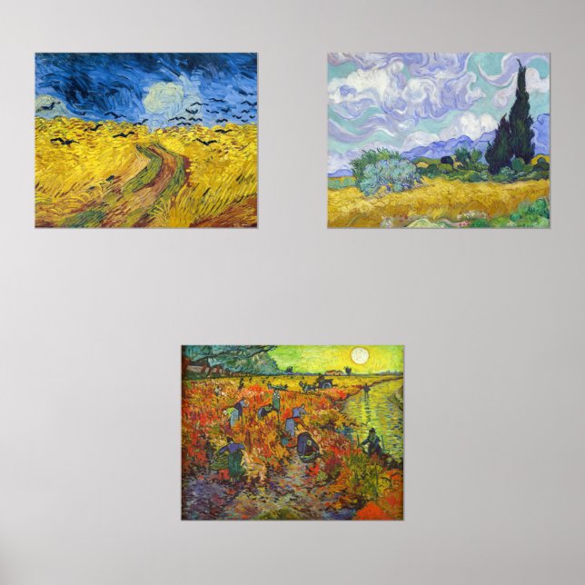 Vincent Van Gogh - Lanscapes Selection Wall Art Sets (Front)