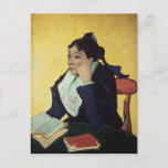 Vincent van Gogh | L'Arlesienne  1888 Postcard<br><div class="desc">L'Arlesienne | by Vincent van Gogh | Art Location: Metropolitan Museum of Art,  New York,  USA | Dutch Artist | Image Collection Number: XIR47740</div>