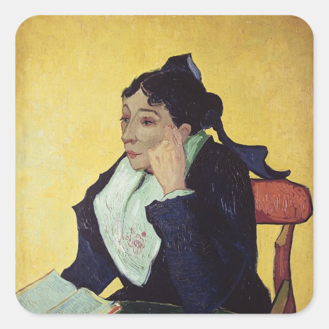 Vincent van Gogh | L'Arlesienne  1888 Square Sticker (Front)