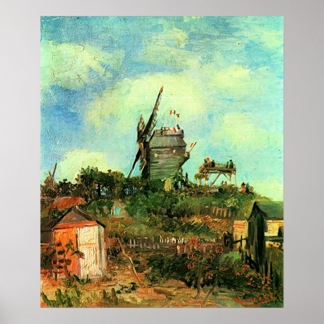 Vincent van Gogh, Le Moulin de la Galette 3, Poster (Front)