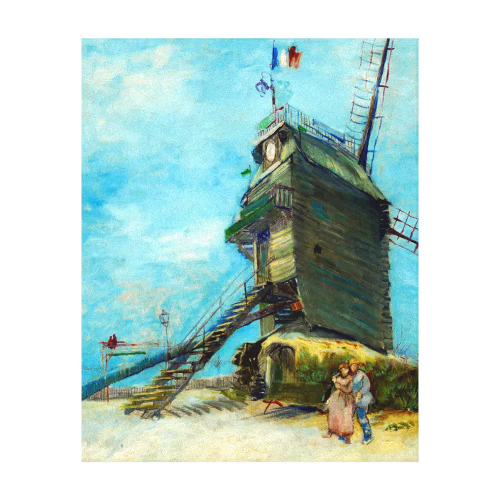 20"x26"   on Canvas Vincent Van Gogh Le Moulin de la Galette 
