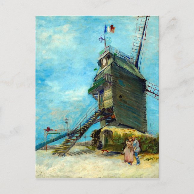 Vincent van Gogh Le Moulin de la Galette Postcard (Front)