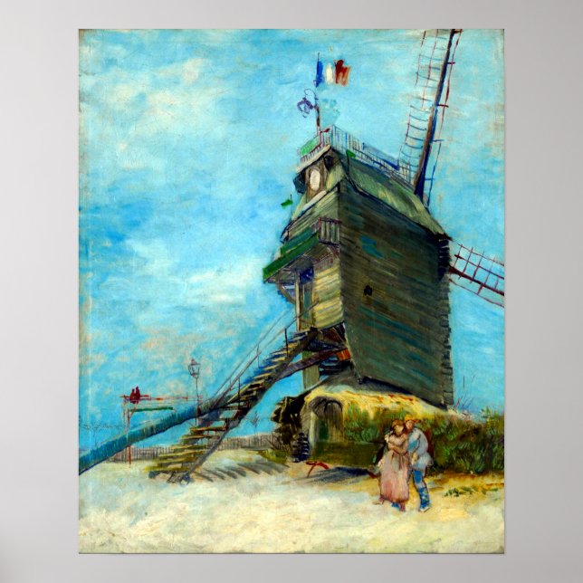 Vincent van Gogh Le Moulin de la Galette Poster (Front)