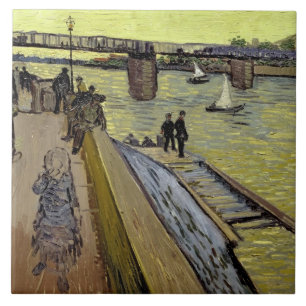 Vincent van Gogh Le Pont de Trinquetaille Arles Tile