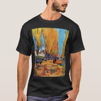 Vincent Van Gogh - Les Alyscamps Autumn Landscape T-shirt by ArtLoversCafe at Zazzle