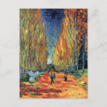 Vincent Van Gogh - Les Alyscamps Postcard<br><div class="desc">Oil on canvas from 1888 depicts an autumn landscape scene in the Alyscamps, an ancient Roman necropolis in Arles France which is lined with poplar trees and stone sarcophagi. Unlike similar stores, Art Lover's Cafe features classic, high resolution works of art that have been carefully restored, color-balanced & retouched to...</div>