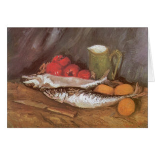 Vincent van Gogh - Mackerels, Lemons and Tomatoes Cards