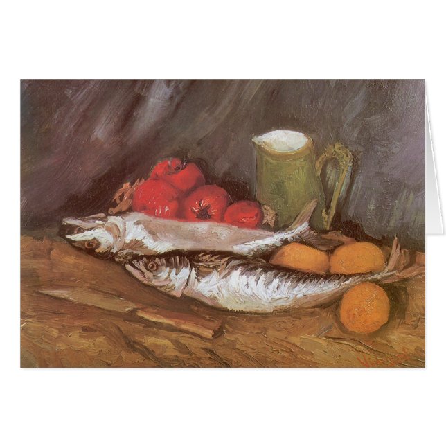 Vincent van Gogh - Mackerels, Lemons and Tomatoes Cards (Front Horizontal)
