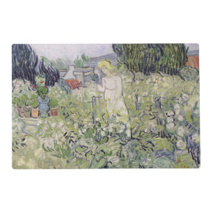 Vincent van Gogh   Mademoiselle Gachet in garden Placemat