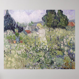 Vincent van Gogh Mademoiselle Gachet in garden Poster