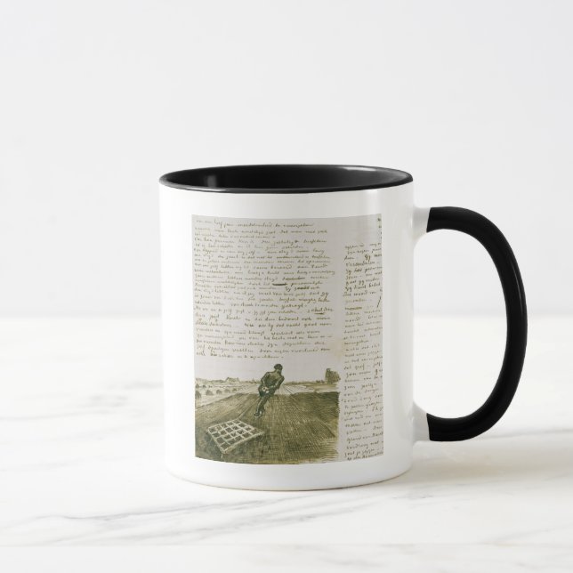 Vincent van Gogh | Man pulling a harrow Mug (Right)