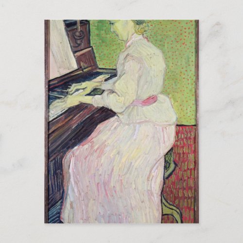 Vincent van Gogh  Marguerite Gachet at the Piano Postcard