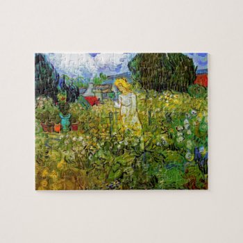 Vincent Van Gogh - Marguerite Gachet In The Garden Jigsaw Puzzle by ArtLoversCafe at Zazzle