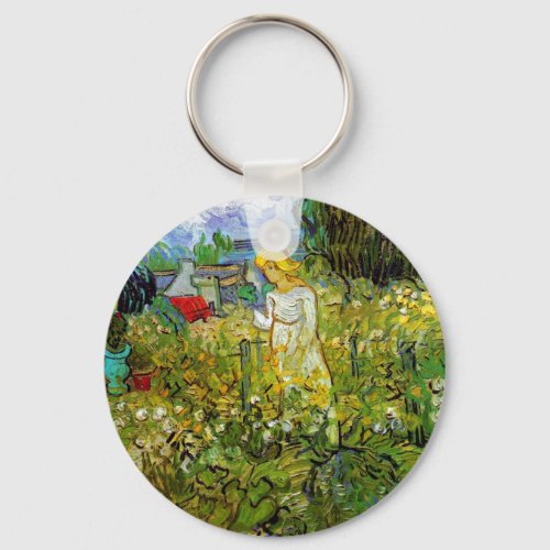 Vincent Van Gogh _ Marguerite Gachet In The Garden Keychain