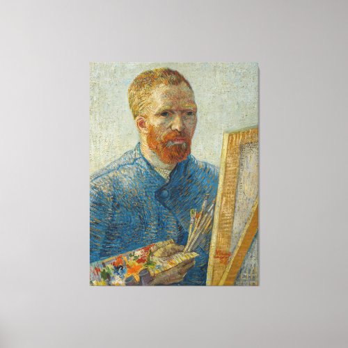 Vincent Van Gogh Master Artisan Self Portrait Canvas Print