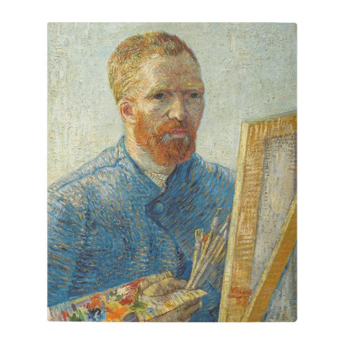 Vincent Van Gogh Master Artisan Self Portrait Metal Print