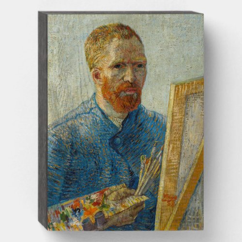 Vincent Van Gogh Master Artisan Self Portrait Wooden Box Sign