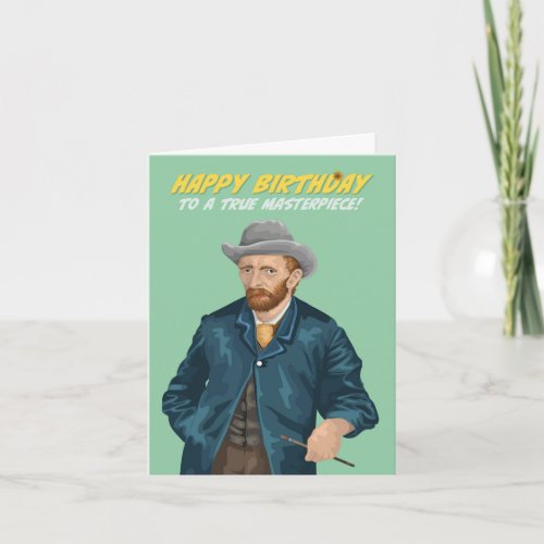 Vincent Van Gogh Masterpiece Birthday Card
