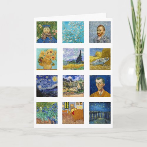 Vincent Van Gogh _ Masterpieces Grid Card