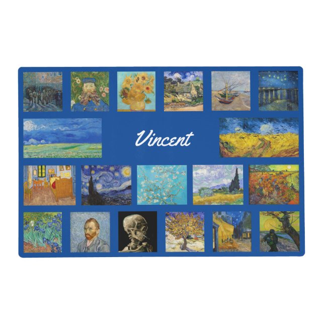 Vincent Van Gogh - Masterpieces Grid Placemat (Front)