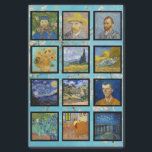 Vincent Van Gogh - Masterpieces Grid Tissue Paper<br><div class="desc">Vincent Van Gogh - Masterpieces Grid</div>