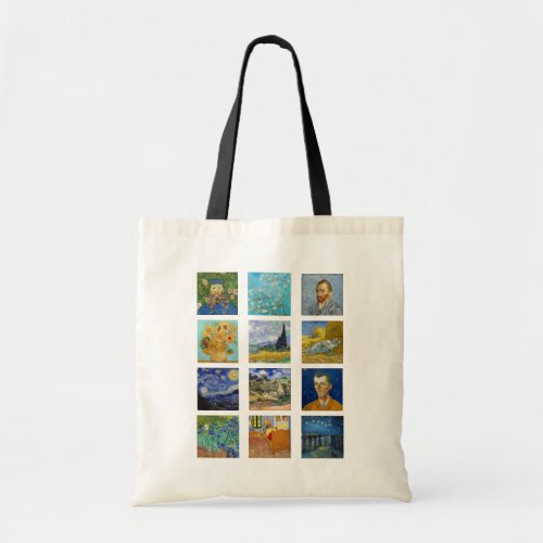 Vincent Van Gogh _ Masterpieces Grid Tote Bag