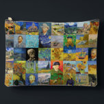 Vincent van Gogh - Masterpieces Mosaic Patchwork Accessory Pouch<br><div class="desc">Vincent van Gogh - Masterpieces Patchwork,  6x6 Grid</div>